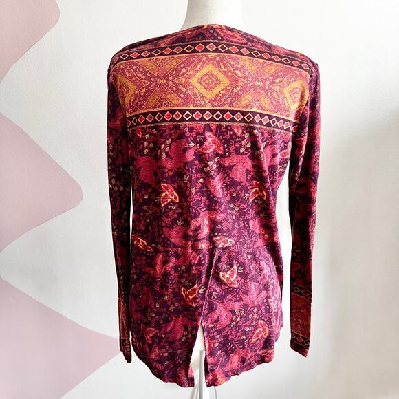 Lucky Brand Women's Multicolor Bohemian Blouse - Picture 3 of 6